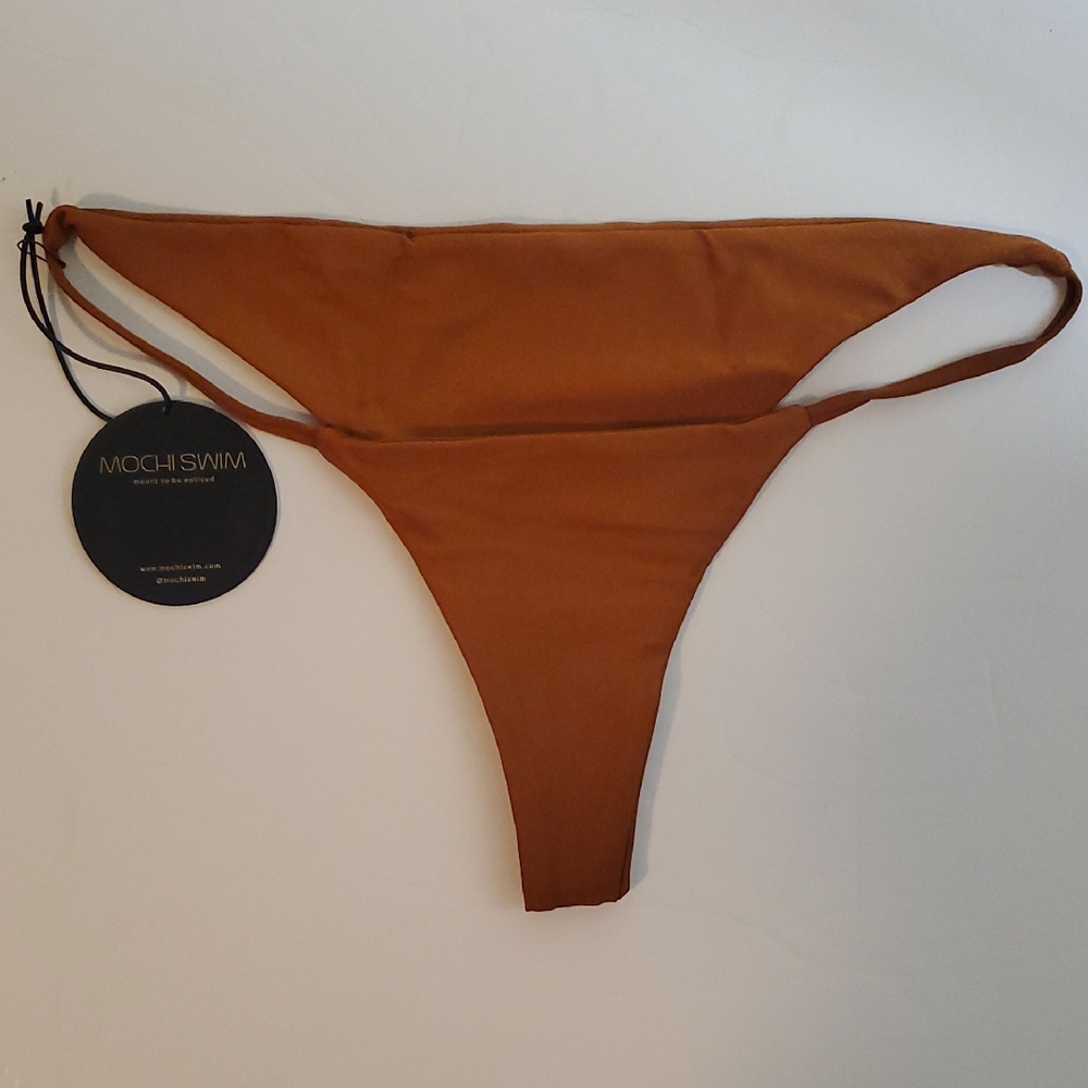 Brown Bikini Bottom Mochi Swim.